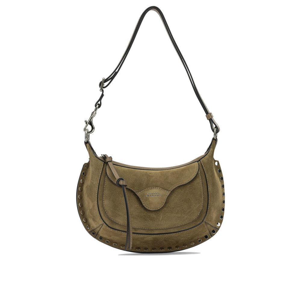 W26-isabel20marant-26APP0511FAA3C32M50TA ISABEL MARANT Sac porté épaule Moon Pocket Marron Femme – Image 1