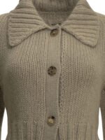 KHAITE cardigan femme beige – Image 3