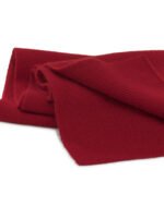 LE BONNET Écharpe Soie Rouge – Image 2
