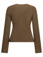 MAX MARA Pull col rond Laine Marron Femme – Image 2