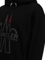 MONCLER GRENOBLE Sweat-shirt à capuche logo Noir Homme – Image 4