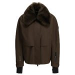 MONCLER GRENOBLE Doudoune Caurel Marron Femme