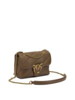 PINKO sac bandoulière en cuir femme marron – Image 2