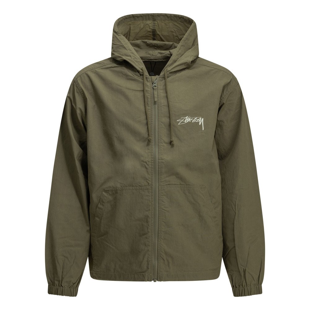 W26-stussy-115951040320OLIVE STUSSY Blouson Windbreaker Vert Homme – Image 1