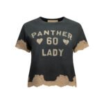 VALENTINO T-Shirt Panther Lady Noir Femme