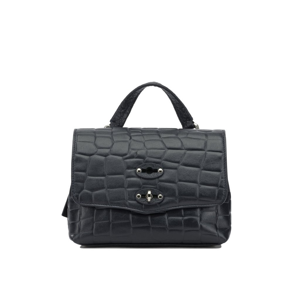 W26-zanellato-POSTINA20FOULARD207020BABY0680102420000Z0567 ZANELLATO Sac Postina Mini Bleu Femme – Image 1