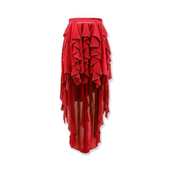 Actualee Satin ruffled skirt