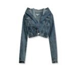 Alaïa Hooded denim jacket