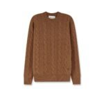Ami Paris Braided knit wool sweater