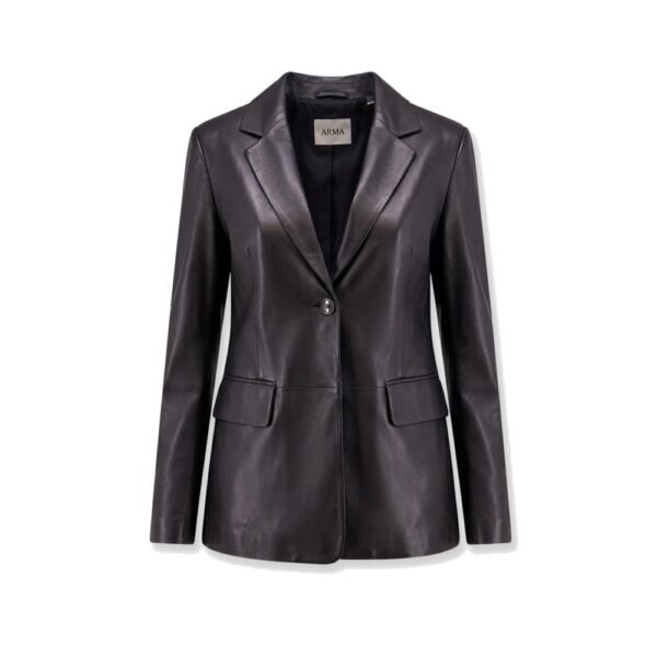 Arma Sema single-breasted leather blazer