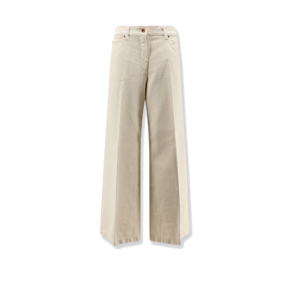 Aspesi Denim trousers with back logo patch Aspesi Denim trousers with back logo patch
