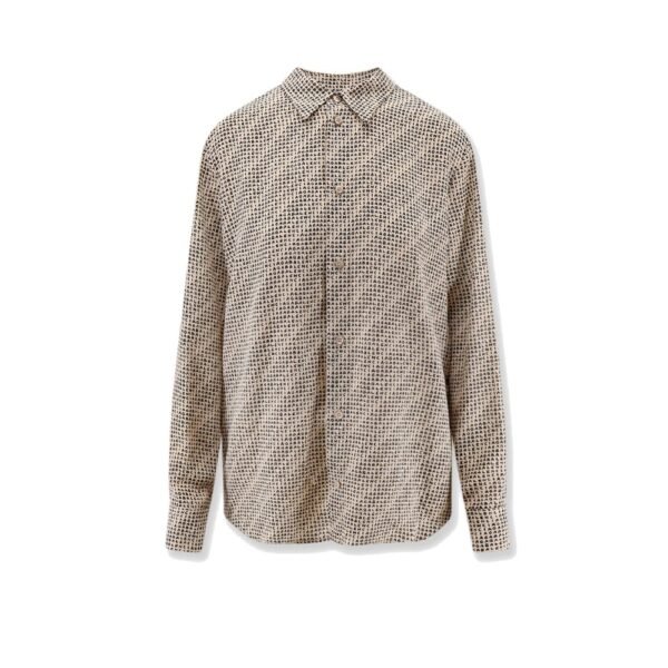 Balenciaga All Over Print Silk Shirt