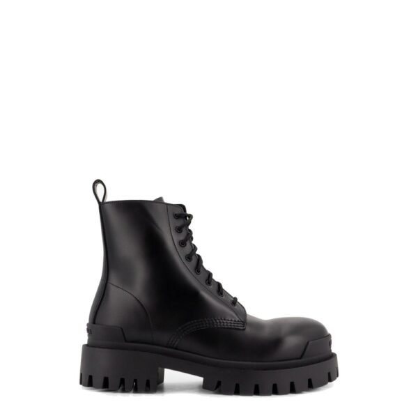 Balenciaga Leather boots with maxi rubber sole
