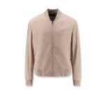 Boss Masic leather jacket with stitching