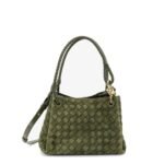 Bottega Veneta Parachute suede shoulder bag with Intrecciato motif