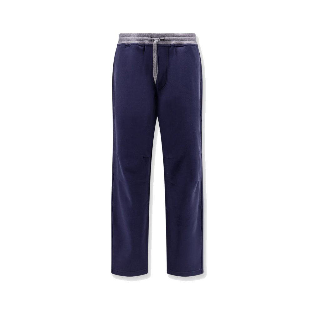 Brunello Cucinelli Cotton sweatpants with embroidery Brunello Cucinelli Cotton sweatpants with embroidery