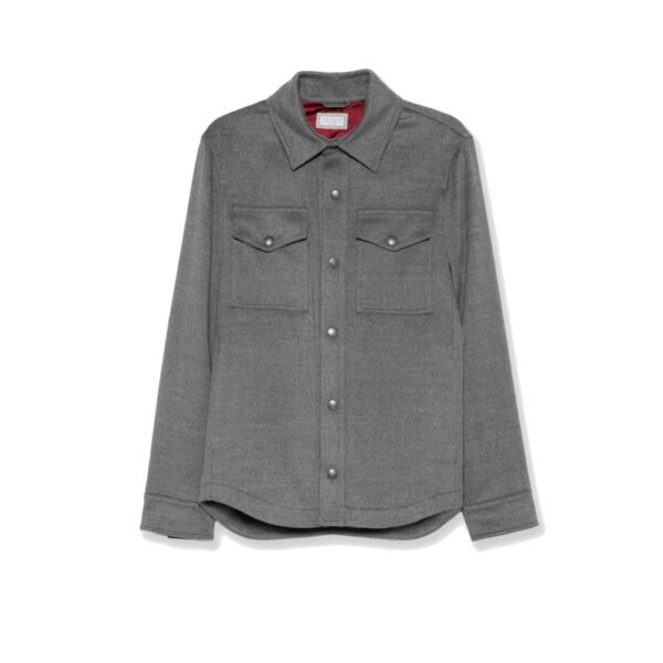 Brunello Cucinelli Outerwear lightweight virgin wool cloth shirt