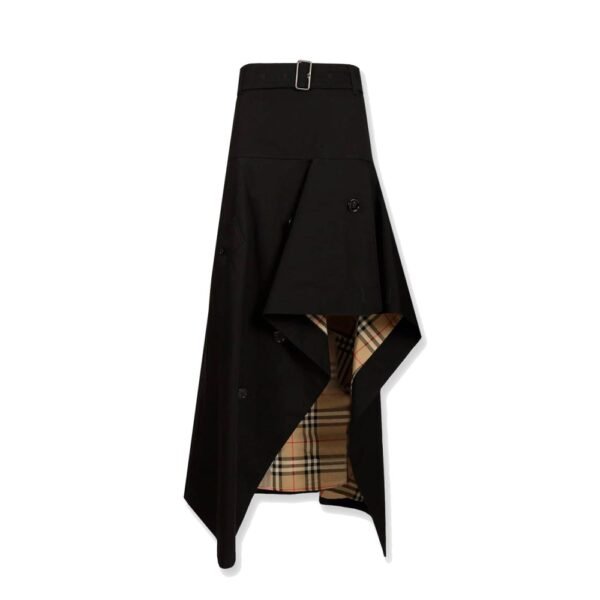 Burberry Heather Asymmetrical Trench Skirt