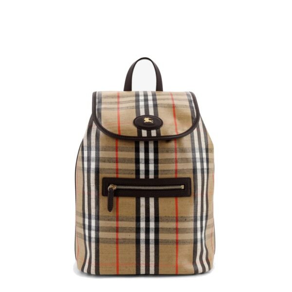 Burberry Highlands coated canvas backpack with front logo