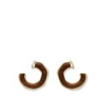 Cult Gaia Madeira natural wood earrings