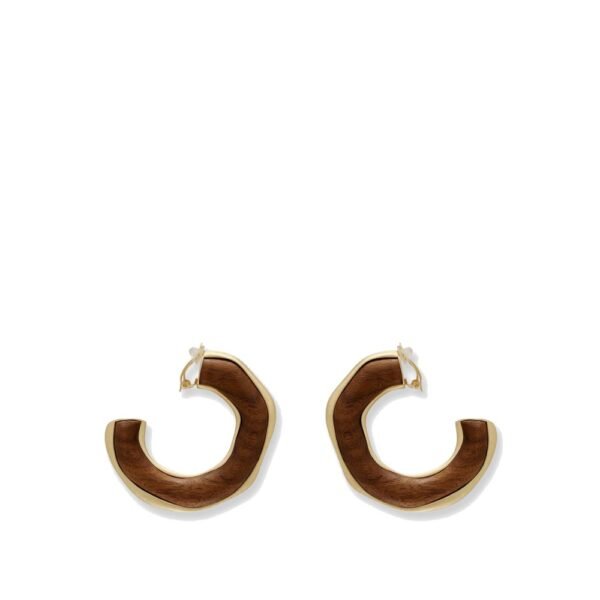 Cult Gaia Madeira natural wood earrings