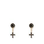 Dolce & Gabbana Brass earrings with rhinestones
