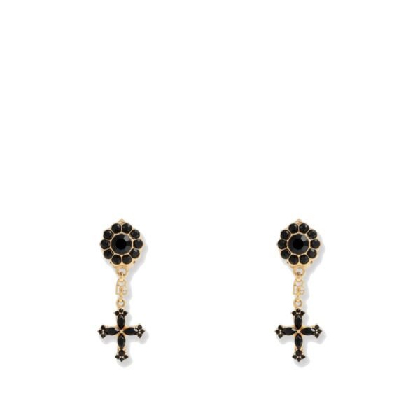 Dolce & Gabbana Brass earrings with rhinestones