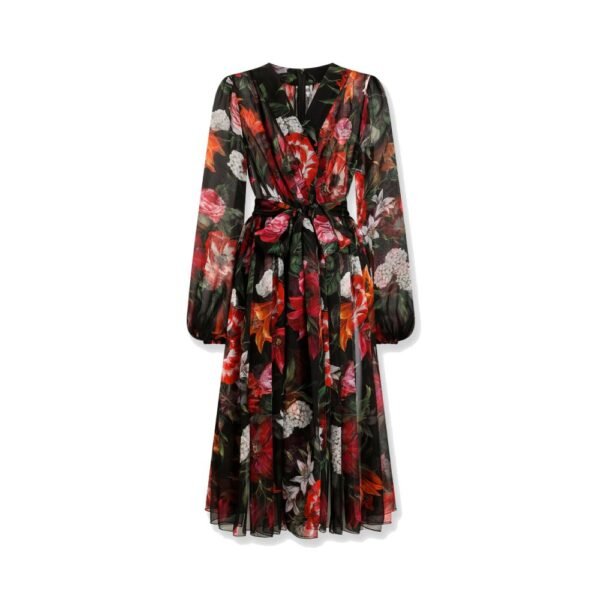 Dolce & Gabbana Chiffon dress with floral print