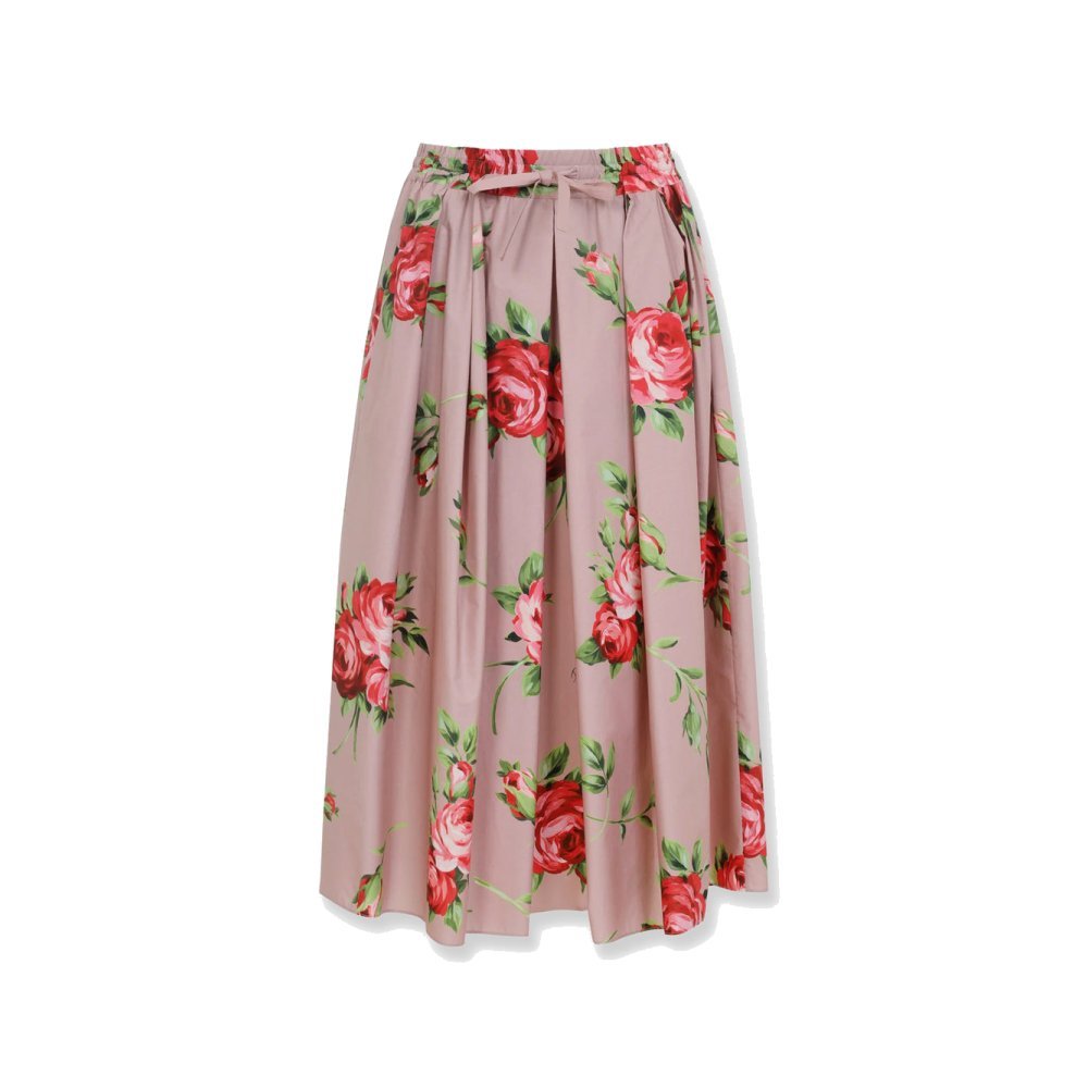 Dolce & Gabbana Cotton skirt with iconic print Dolce & Gabbana Cotton skirt with iconic print