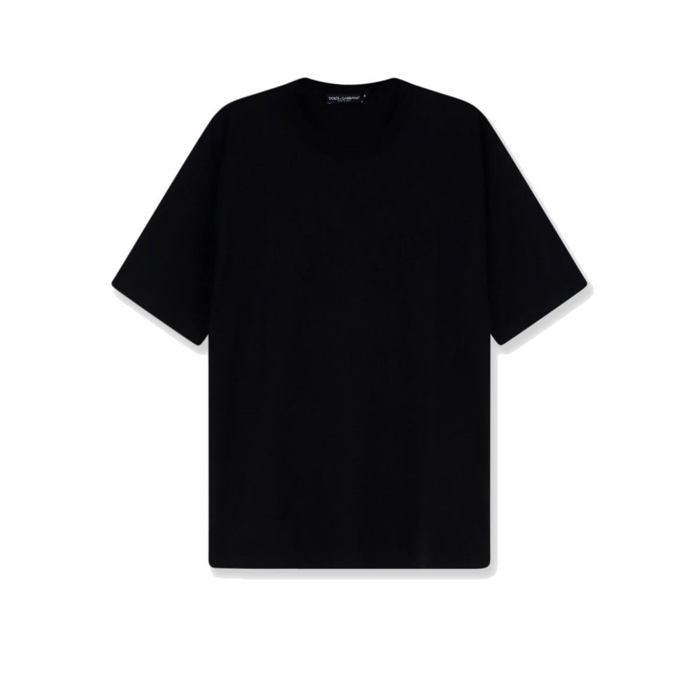 Dolce & Gabbana Cotton T-shirt with embossed DG logo Dolce & Gabbana Cotton T-shirt with embossed DG logo