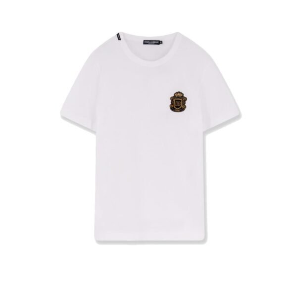 Dolce & Gabbana Cotton t-shirt with iconic logo patch
