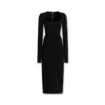 Dolce & Gabbana Long jersey dress with side drape
