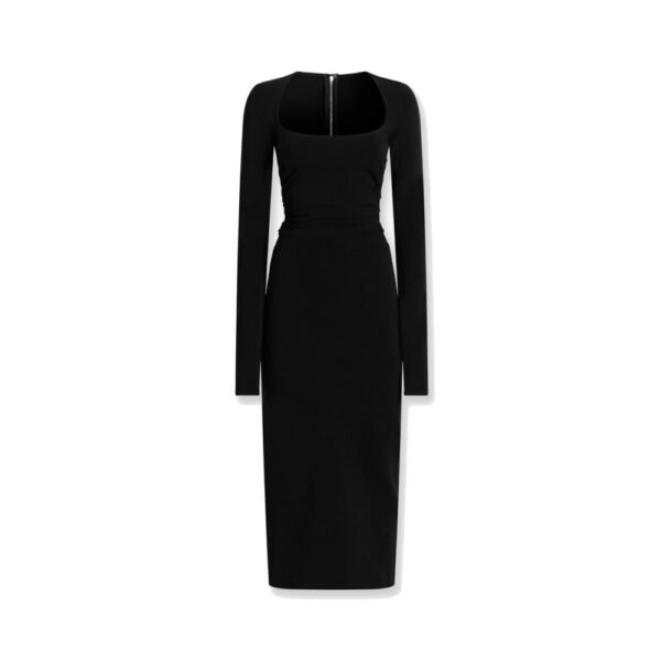 Dolce & Gabbana Long jersey dress with side drape