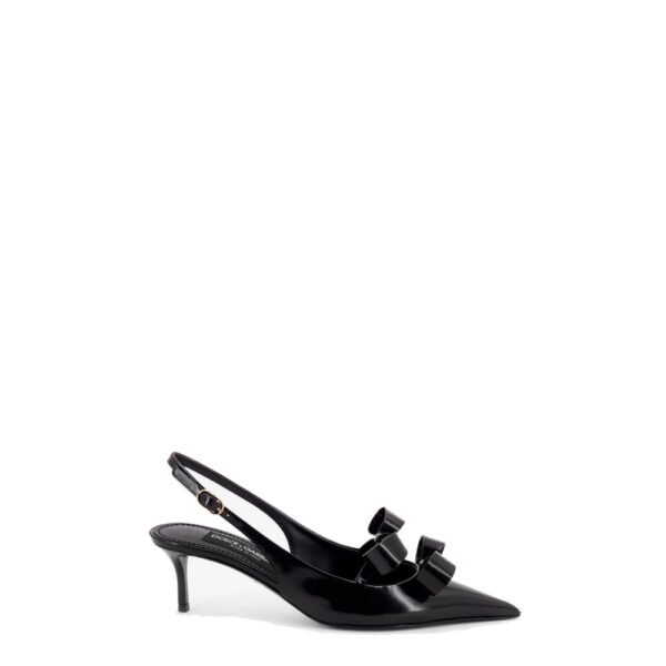 Dolce & Gabbana Patent leather sandals with front bow detail
