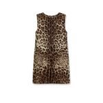 Dolce & Gabbana Stretch silk dress with Leopard print