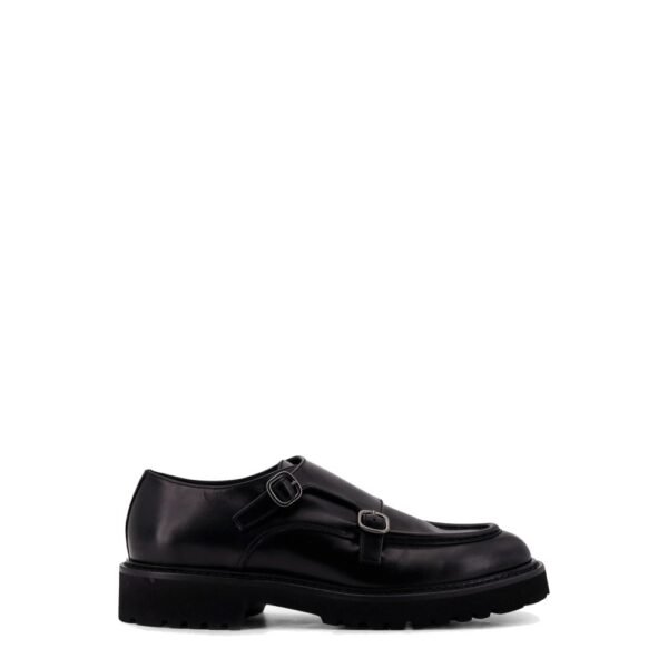 Doucal's Leather double buckle loafers