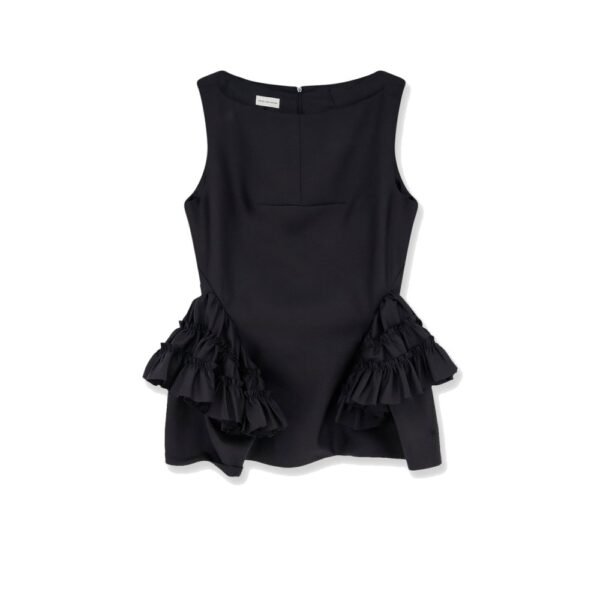 Dries Van Noten Casey wool and silk top