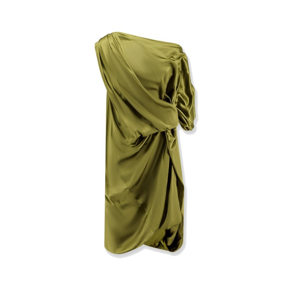 Dries Van Noten Dalant silk dress with lateral knot Dries Van Noten Dalant silk dress with lateral knot