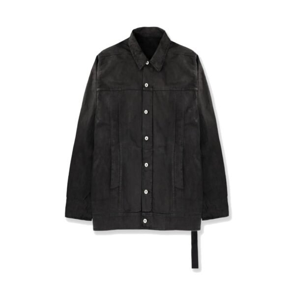 DRKSHDW Waxed black denim jacket