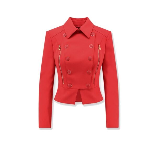 Elisabetta Franchi Cropped Blazer with buttons