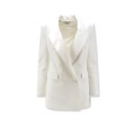 Elisabetta Franchi Daily blazer with stitched profiles