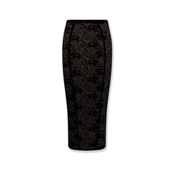 Elisabetta Franchi Embroidered knitted skirt