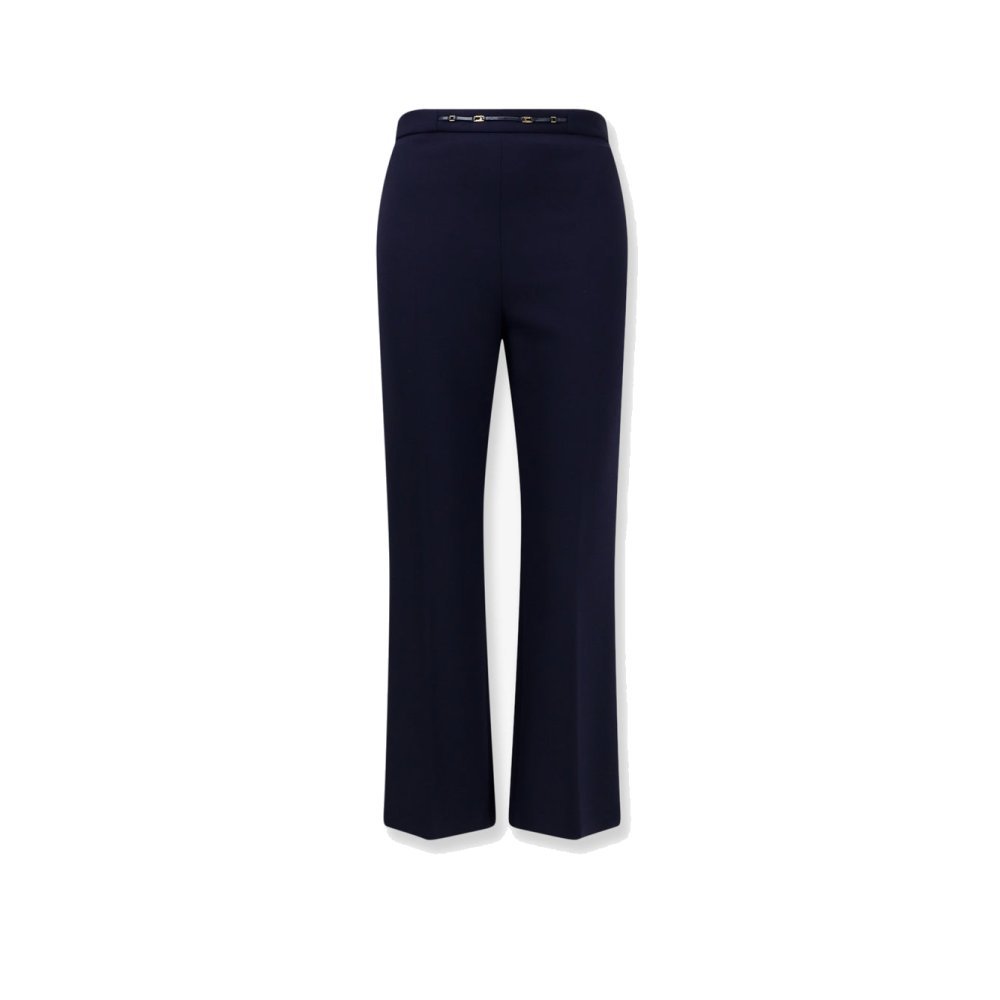 Elisabetta Franchi Essentials rtrousers with Monogram detail Elisabetta Franchi Essentials rtrousers with Monogram detail