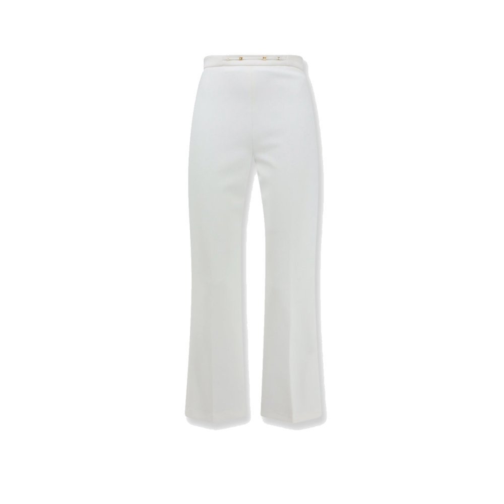 Elisabetta Franchi Essentials trousers with Monogram detail Elisabetta Franchi Essentials trousers with Monogram detail