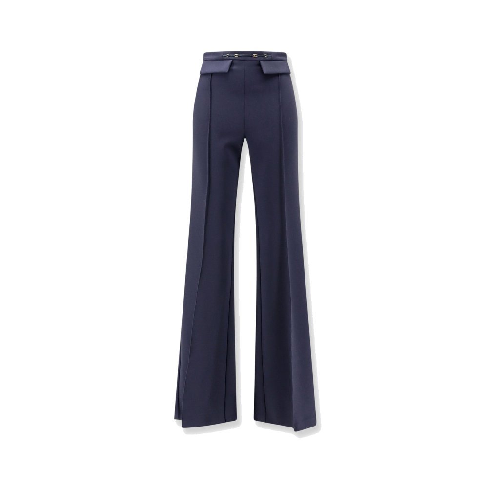 Elisabetta Franchi Essentials trousers with Monogram detail Elisabetta Franchi Essentials trousers with Monogram detail