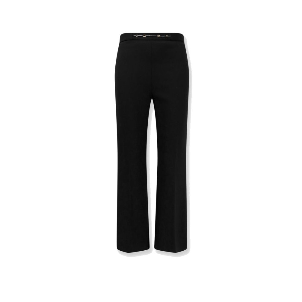 Elisabetta Franchi Essentials trousers with Monogram detail Elisabetta Franchi Essentials trousers with Monogram detail