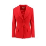 Elisabetta Franchi Fitted blazer with laces on the back