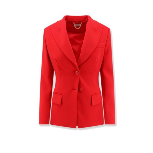 Elisabetta Franchi Fitted blazer with laces on the back