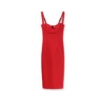 Elisabetta Franchi Fitted stretch fabric midi dress