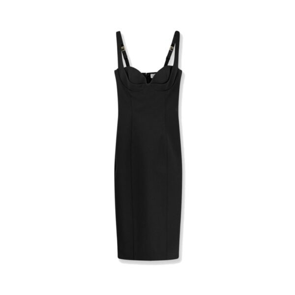 Elisabetta Franchi Fitted stretch fabric midi dress